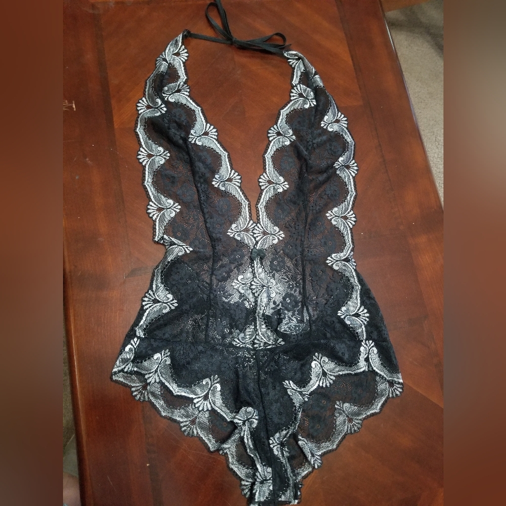 Black and Silver Shorts Lingerie